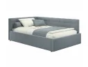 Мягкая кровать-тахта Bonna 1200 серая c подъемным механизмом арт. Тэ-00005595