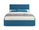 Мягкая кровать с тумбами Olivia 1600 синяя с подъемным механизмом арт. Тэ-00004253