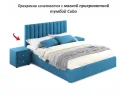 Мягкая кровать Olivia 1600 синяя с ящиками арт. Тэ-00005444