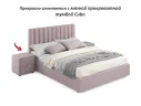 Мягкая кровать Olivia 1600 лиловая с ящиками арт. Тэ-00005450
