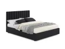 Мягкая кровать с тумбами Olivia 1600 темная с подъемным механизмом арт. Тэ-00004256