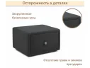 Мягкая прикроватная навесная тумба Mild черная арт. Тэ-00005899