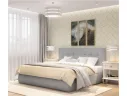 Мягкая кровать Selesta 1400 серая с матрасо ГОСТ с подъемным механизмом арт. Тэ-00002396