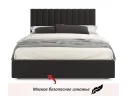 Мягкая кровать Olivia 1600 шоколад с ящиками арт. Тэ-00005449