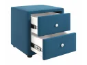 Мягкие прикроватные тумбы Cubo (синий комплект 2 штуки) арт. Тэ-00005398