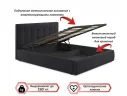 Мягкая кровать Selesta 1400 темная с матрасом АСТРА с подъемным механизмом арт. Тэ-00002408