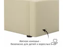 Односпальная кровать-тахта Bonna 900 беж ткань с подъемным механизмом арт. Тэ-00002690