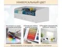 Односпальная кровать-тахта Уника 900 белая с матрасом ГОСТ арт. Тэ-00001219