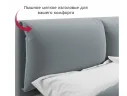 Мягкая кровать Vita 1600 серая с ортопедическим основанием арт. Тэ-00005503