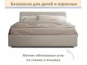 Мягкая кровать Skandi 1600 мокко с подъемным механизмом арт. Тэ-00005788
