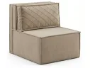 Мягкое дизайнерское кресло-кровать Слайд/Slide мокко светло-коричневый арт. Тэ-00006971