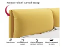 Мягкая кровать Vita 1600 желтая с подъемным механизмом арт. Тэ-00005492