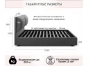 Мягкая кровать Vita 1600 серая с ортопедическим основанием арт. Тэ-00005503
