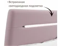 Мягкая кровать NEO с подсветкой и подъемным механизмом лиловая арт. Тэ-00005442