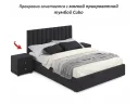 Мягкая кровать Olivia 1600 темная с ящиками арт. Тэ-00005448