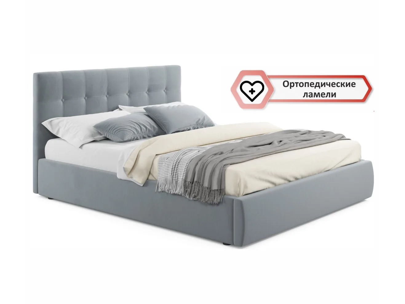 Комплект для сна Selesta 1400 серый с ортопед. основанием арт. Тэ-00002486