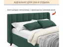 Мягкая кровать Betsi 1600 изумруд с подъемным механизмом арт. Тэ-00005560