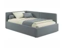 Мягкая кровать-тахта Kapri 1200 серая c подъемным механизмом арт. Тэ-00005622