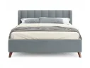 Мягкая кровать Betsi 1600 серая с подъемным механизмом арт. Тэ-00002979