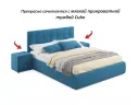 Мягкая кровать Selesta 1400 синяя с ортопед.основанием с матрасом ГОСТ арт. Тэ-00002469