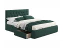 Мягкая кровать Verona 1600 изумруд с ящиками арт. Тэ-00005470