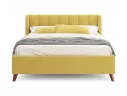 Мягкая кровать Betsi 1600 желтая с подъемным механизмом арт. Тэ-00002978