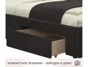 Мягкая кровать-тахта Afelia 1200 шоколад с ящиками арт. Тэ-00005589