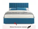 Мягкая кровать Olivia 1600 синяя с ящиками арт. Тэ-00005444