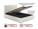 Мягкая кровать с тумбами Olivia 1600 беж с подъемным механизмом арт. Тэ-00004255
