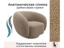 Дизайнерское мягкое кресло Plushe букле мокко арт. Тэ-00007074