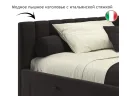 Мягкая кровать-тахта Milena 1200 шоколад с ящиками арт. Тэ-00005458