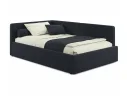 Мягкая кровать-тахта Kapri 1200 черная c подъемным механизмом арт. Тэ-00005624
