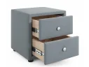 Мягкие прикроватные тумбы Cubo (серый комплект 2 штуки) арт. Тэ-00005392