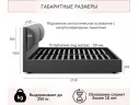 Мягкая кровать Vita 1600 маренго темно-серый с подъемным механизмом арт. Тэ-00005613
