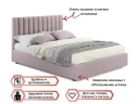 Мягкая кровать с тумбами Olivia 1600 лиловая с подъемным механизмом арт. Тэ-00004258