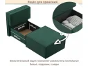 Мягкое дизайнерское кресло-кровать Слайд/Slide изумруд арт. Тэ-00006970