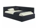 Мягкая кровать-тахта Aura 1200 черная с подъемным механизмом арт. Тэ-00005700