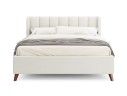Мягкая кровать Betsi 1600 беж с подъемным механизмом и матрасом PROMO B COCOS