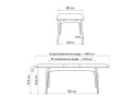 Halmar 140(180)x80 белый спеченный камень / светлое дерево Керамический стол арт. 1306369