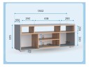 Чезаре c подсветкой шиншилла серая / дуб вотан ТВ-тумба арт. 1560075