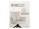 Kaser 360 крутящийся ivory / black Стул на металлокаркасе