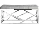 Банкетка-скамейка Stool Group АРТ ДЕКО Вельвет серый/Сталь серебро  Mebel арт. 1599015