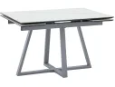 Стол обеденный STOOL GROUP Керас 120-180*80 Snow white, подстолье серое арт. 1568357