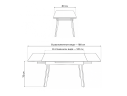 Норман 120(180)х80 carmen light grey / черный Керамический стол