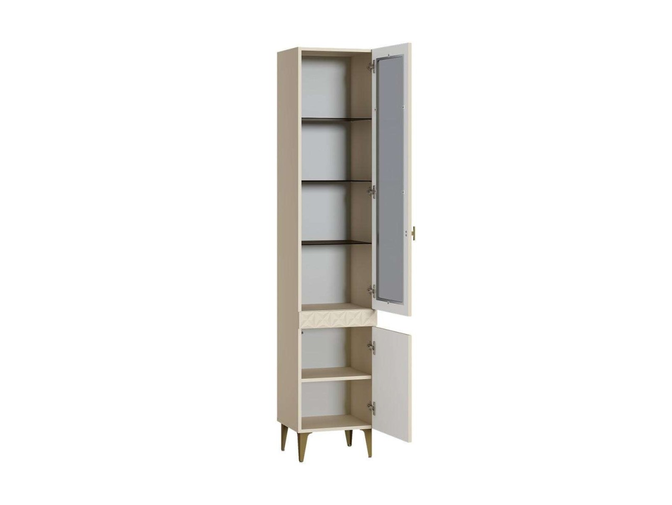 Шкаф-витрина Марион 16.397.01, Слоновая кость арт. 1339565