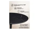 Тулип 90х74 черный мрамор /  черный Керамический стол арт. 1579509