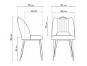 Barton beige / black Стул на металлокаркасе арт. 1005099