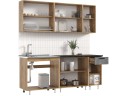 Кухня ЛДСП Рио NEW 2,0м (490), Дуб крафт/Бетон темный арт. 1560111