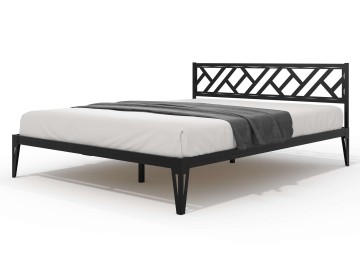 Кровать КМД 47 АЙРИС 1600, черный