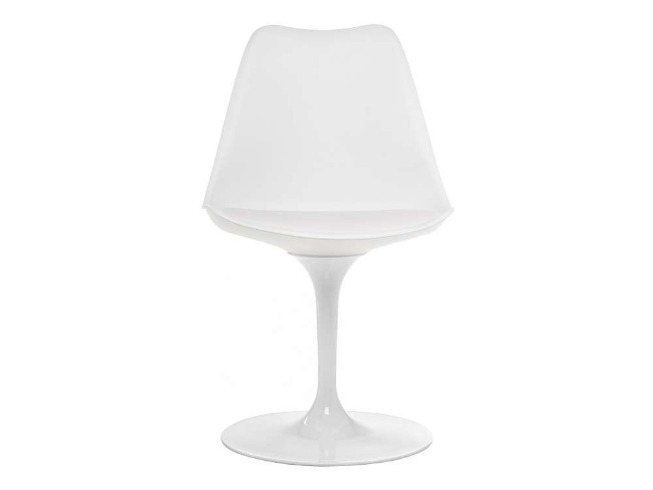 Tulip white Стул на металлокаркасе